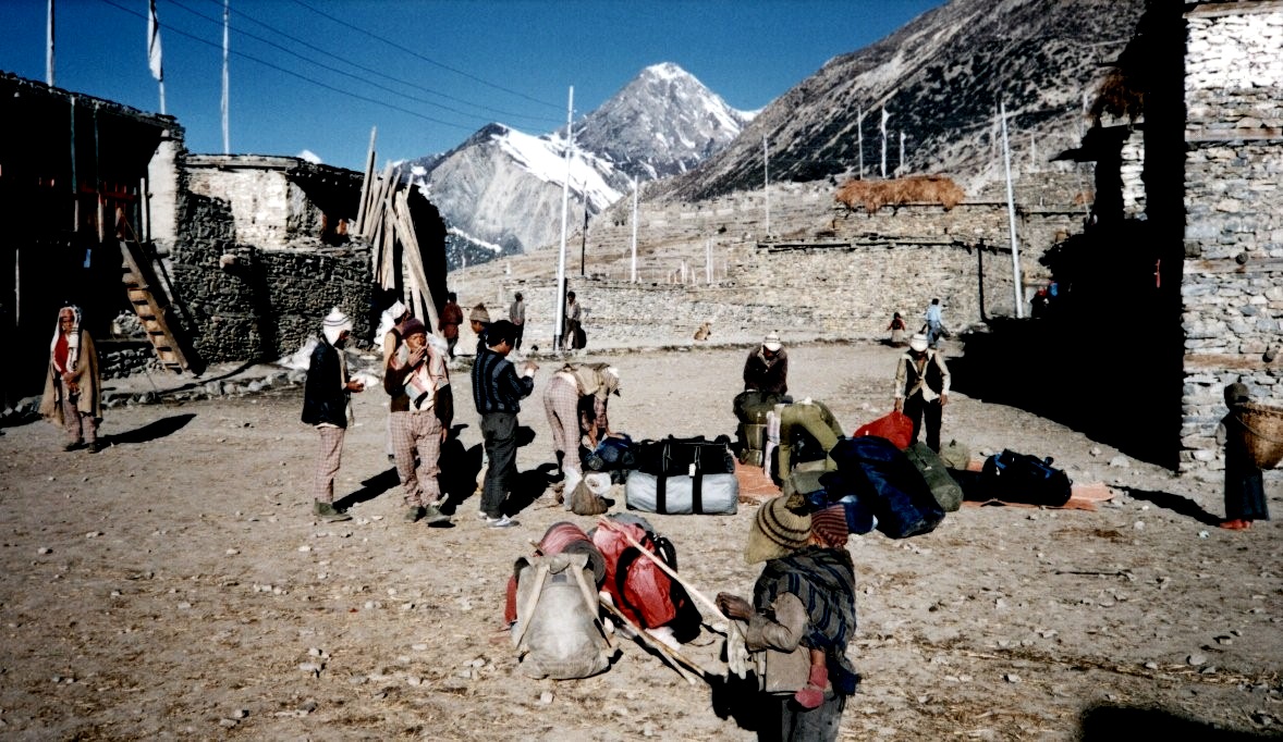 Main Street in Manang Village