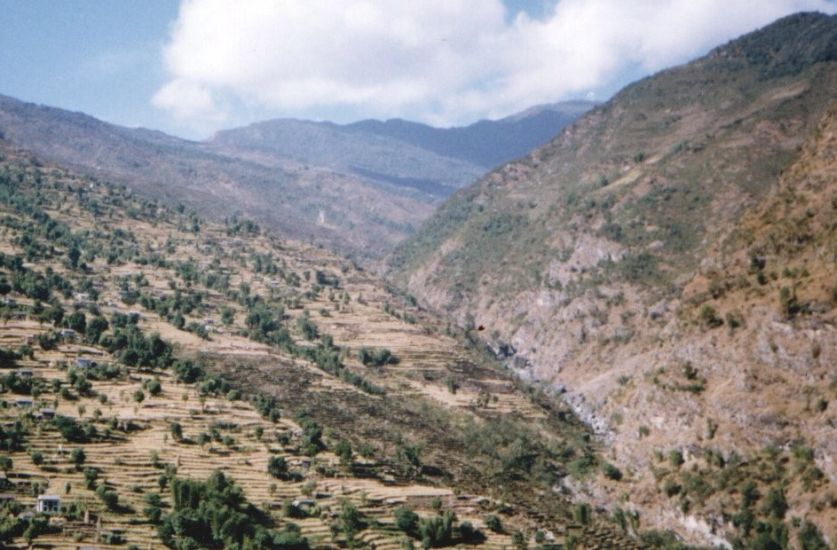 Terraced Hillsides around Bung