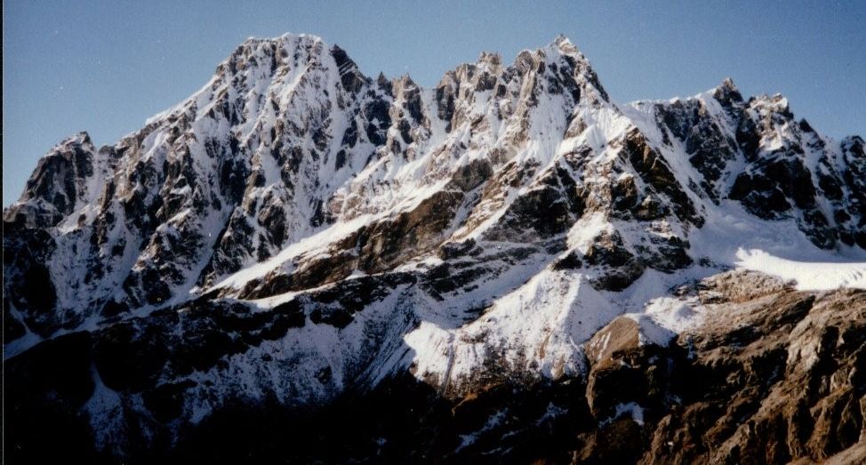 Pharilapche Peak above Renjo La to the south of Gokyo Ri