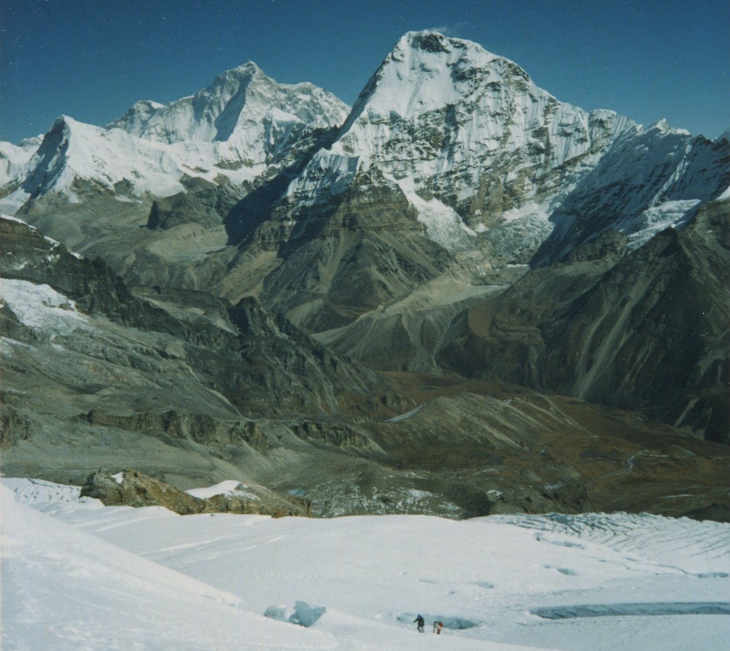 Makalu and Chamlang on ascent of Mera Peak