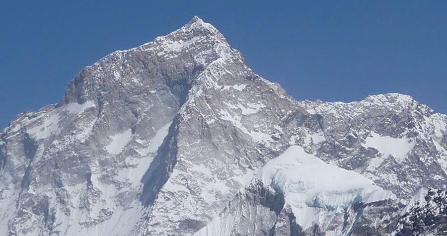 Mount Makalu in the Nepal Himalaya - the world's fifth highest mountain