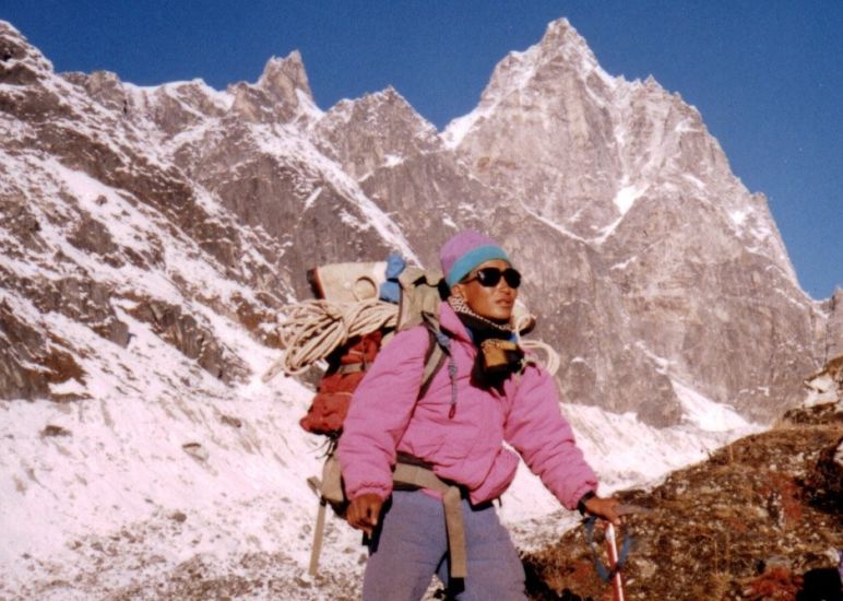 Balephi Glacier in the Jugal Himal