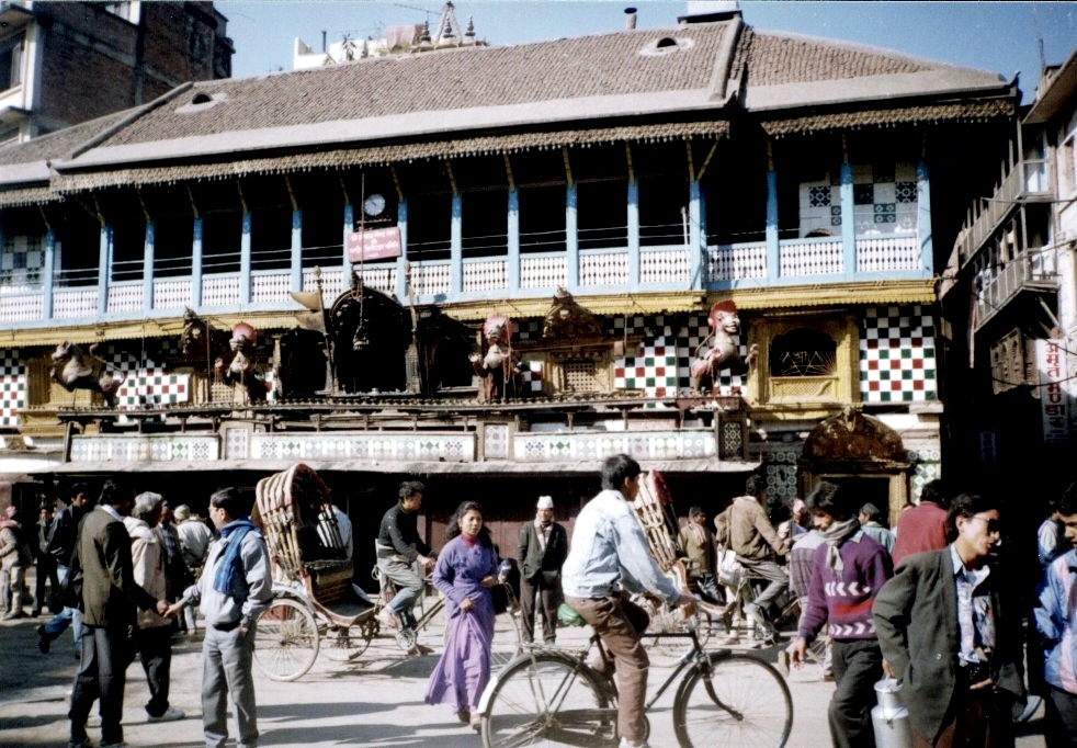 Akash Bhairab Temple at Indra Chowk in Kathmandu