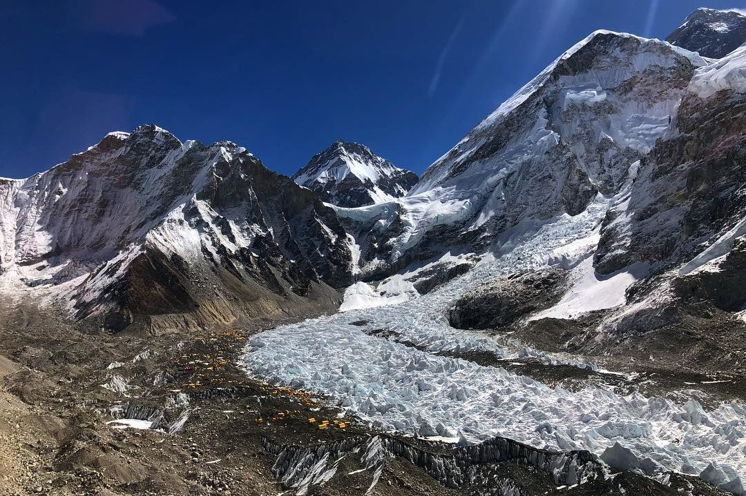 Lho La above Everest Base Camp on Khumbu Glacier