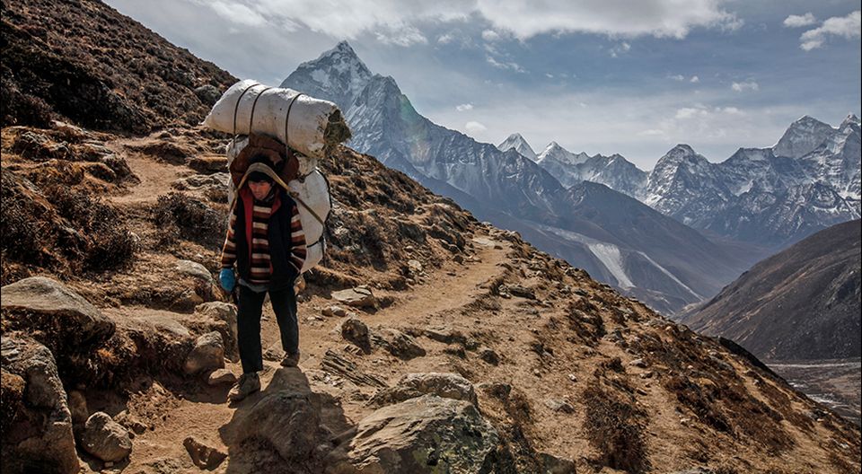 Ama Dablam on route from Lobuje to Dzongla and Gokyo Valley via Chola La