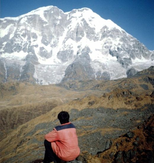 Lamjung Himal from Rambrong Danda