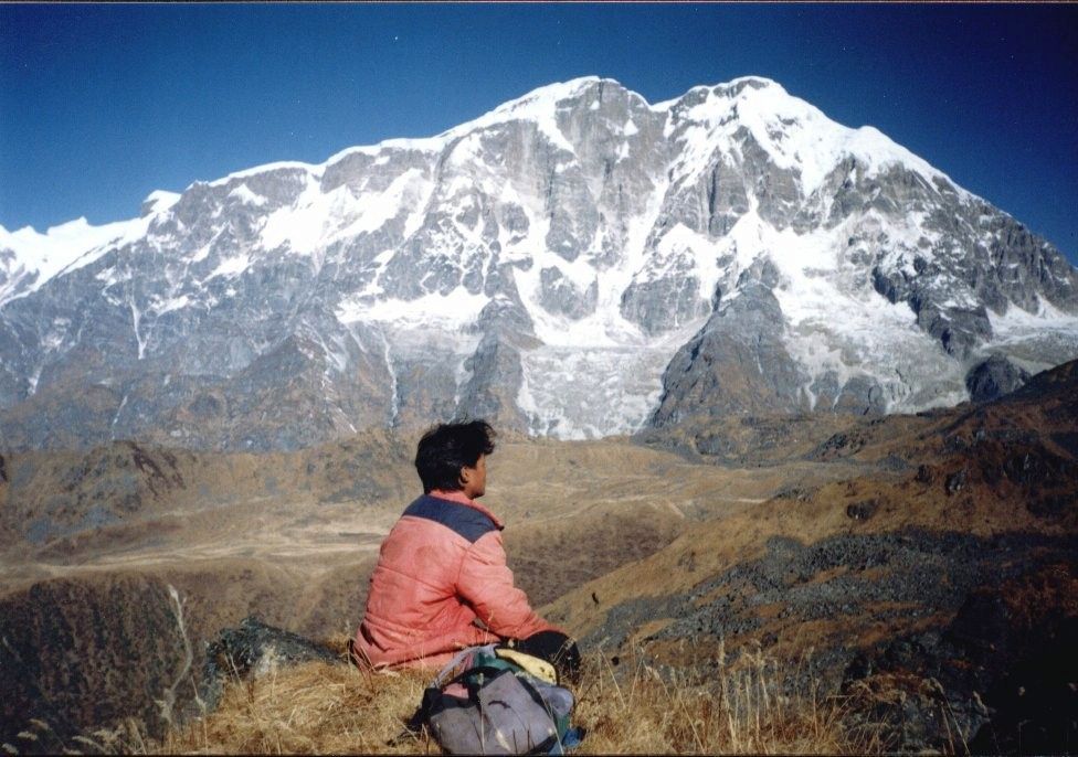 Lamjung Himal from the Rambrong Danda