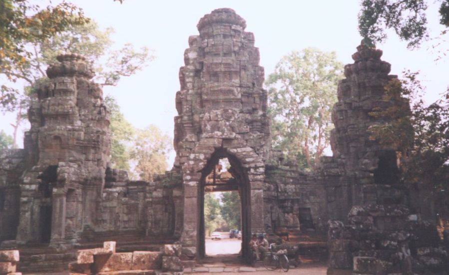 Gateway to Preah Khan Temple in northern Cambodia