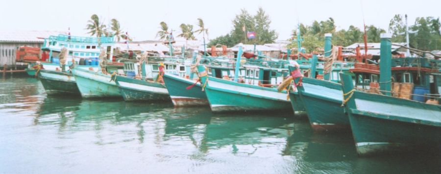 Fishing Port in Sihanoukville in Southern Cambodia