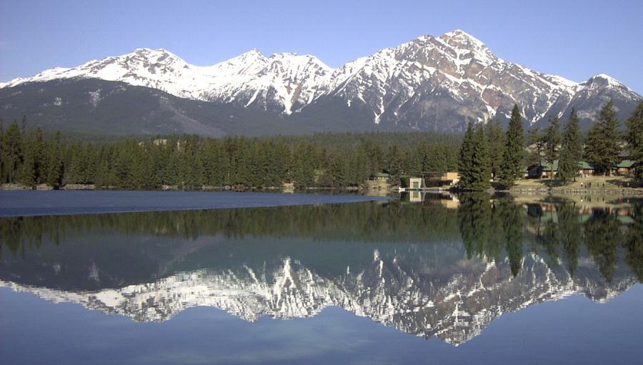 Lake Beavart in Jasper National Park, Alberta, Canada