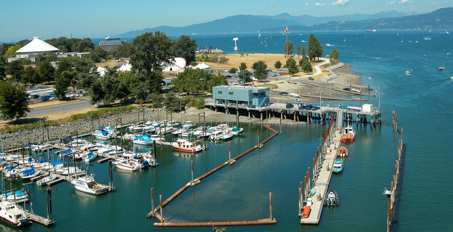 View from Burrard Bridge in Vancouver