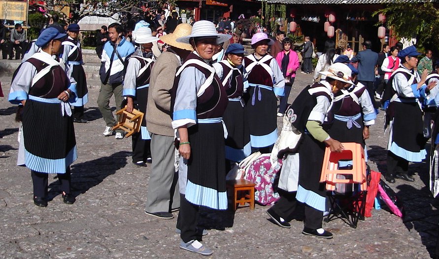 Naxi People in Traditional Dress