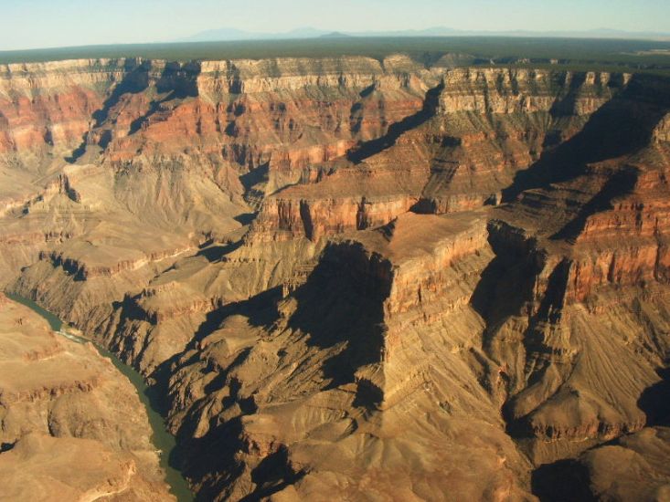 Bright Angel Trail from the South Rim of the Grand Canyon