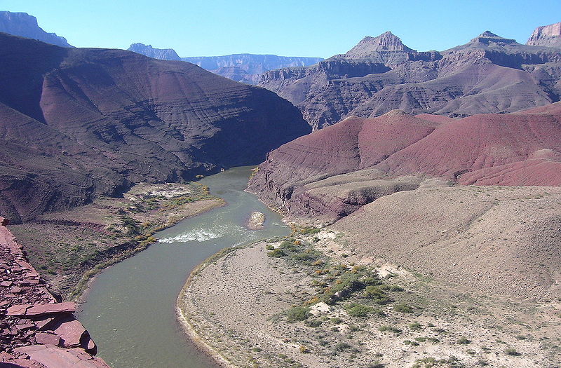 Colorado River in Valley Floor of the Grand Canyon