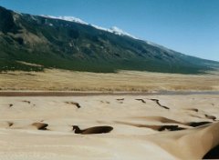 Sangre de Cristo mountains from The Great Sand Dunes