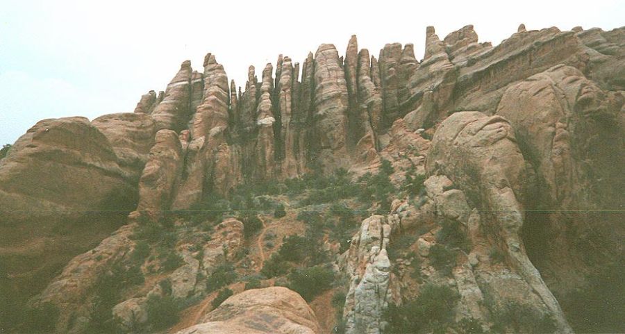 Fin Canyon in Arches National Park