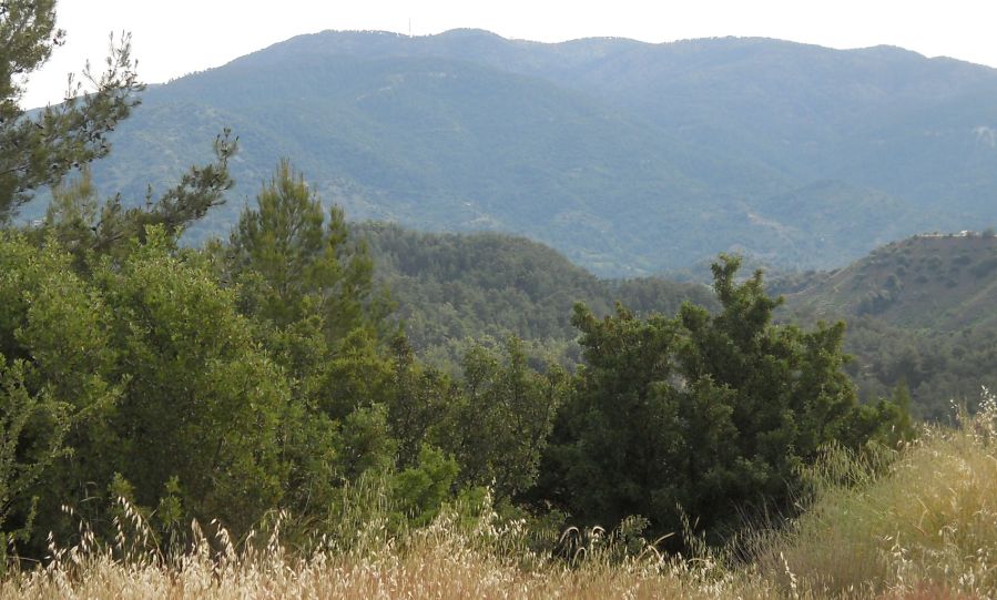 Mount Olympus on approach from the South