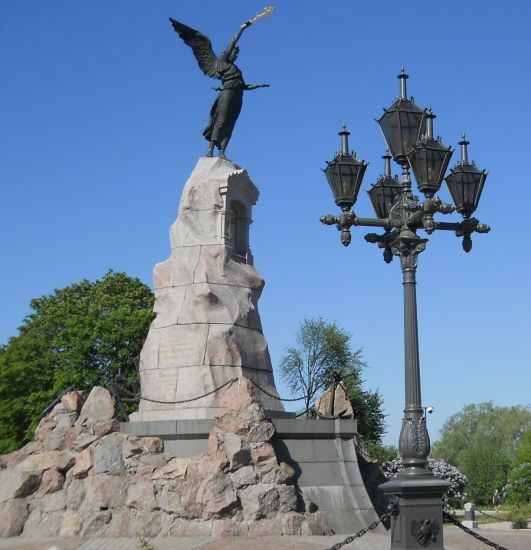 Russalka Monument at Kadriog Beach on Tallin Bay