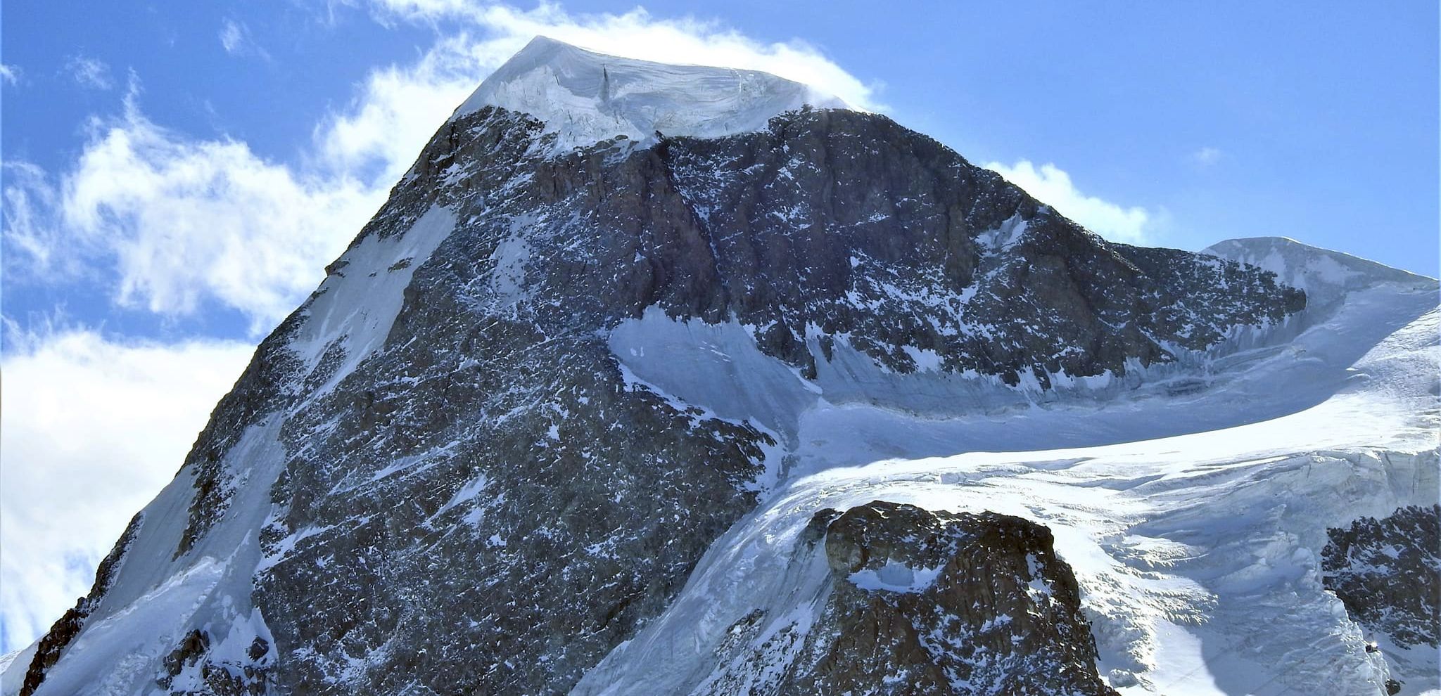 Breithorn above Zermatt in the Swiss Alps