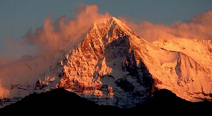 Sunset on North Face of the Eiger