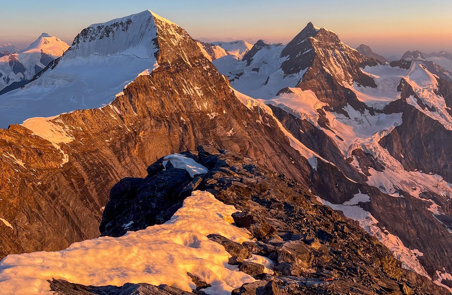 Monch and Jungfrau from the Eiger