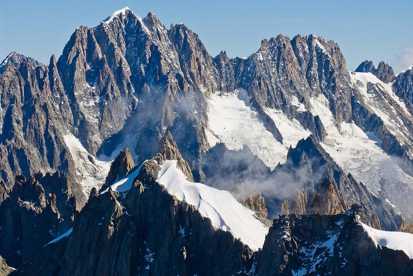 Aiguille Verte and Les Droites in the Mont Blanc Massif