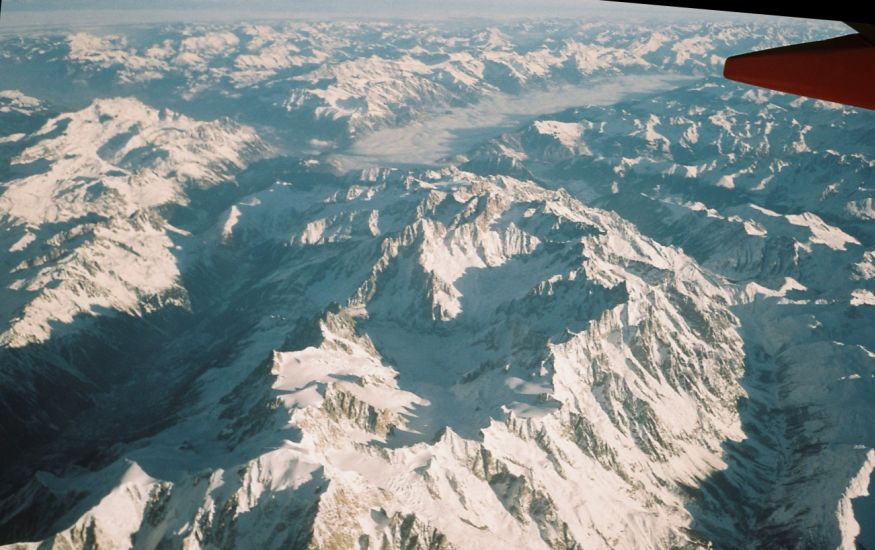 Mont Blanc / Monte Bianco from the air