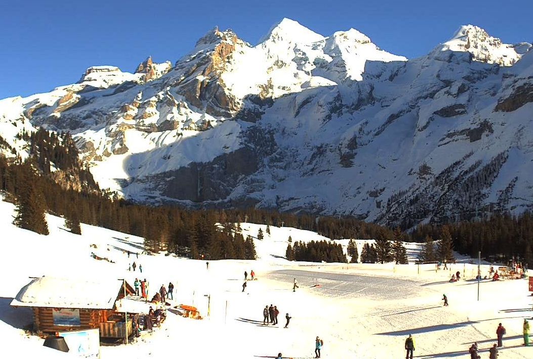 Blumlisalphorn in the Bernese Oberland Region of the Swiss Alps