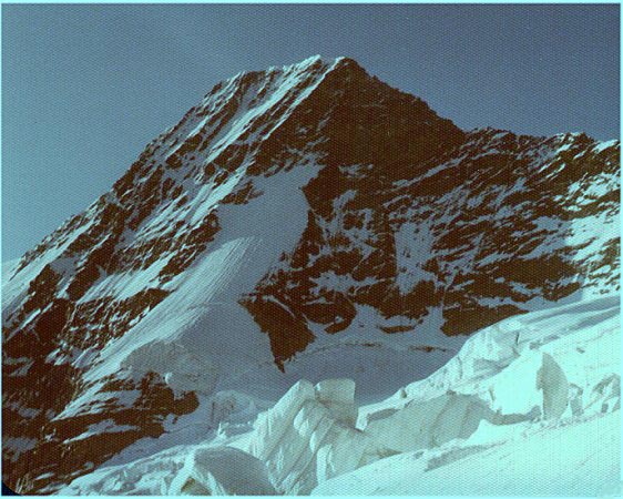 Breithorn in the Lauterbrunnen Wall in the Bernese Oberlands of the Swiss Alps