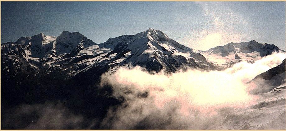 Weissmies from above Saas Fe