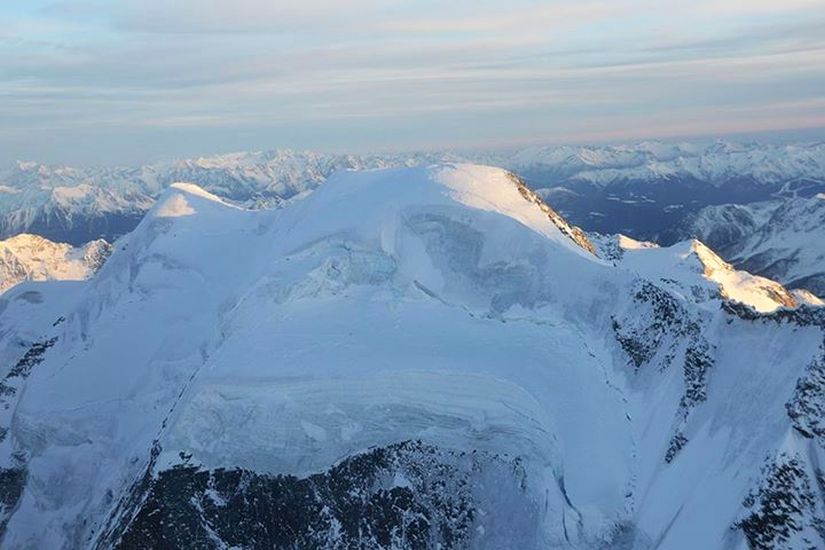 Piz Palu in the Bernina Range