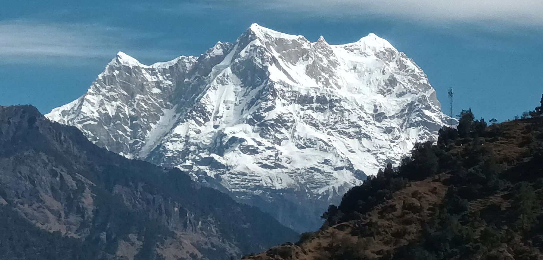 Choukhamba in the Garwal Himalaya of India