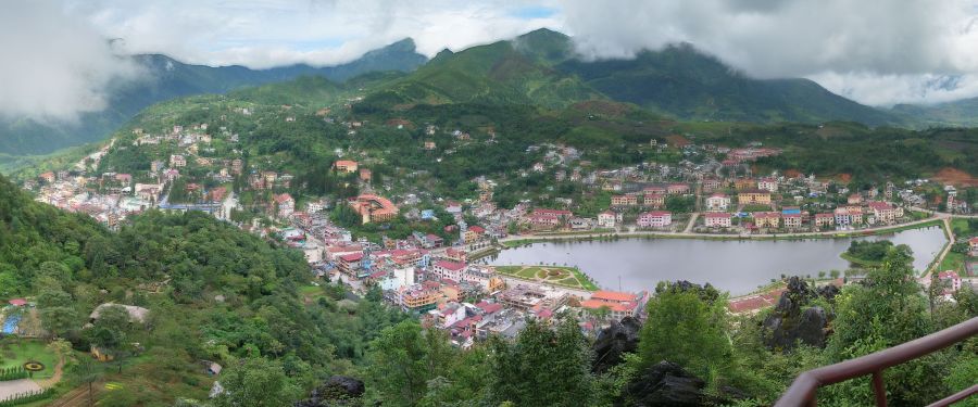 Sa Pa Town in the Lao Cai Province in Northern Vietnam