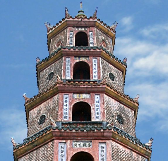 Thien Mu Pagoda on the Perfume River ( Song Huong ) at Hue