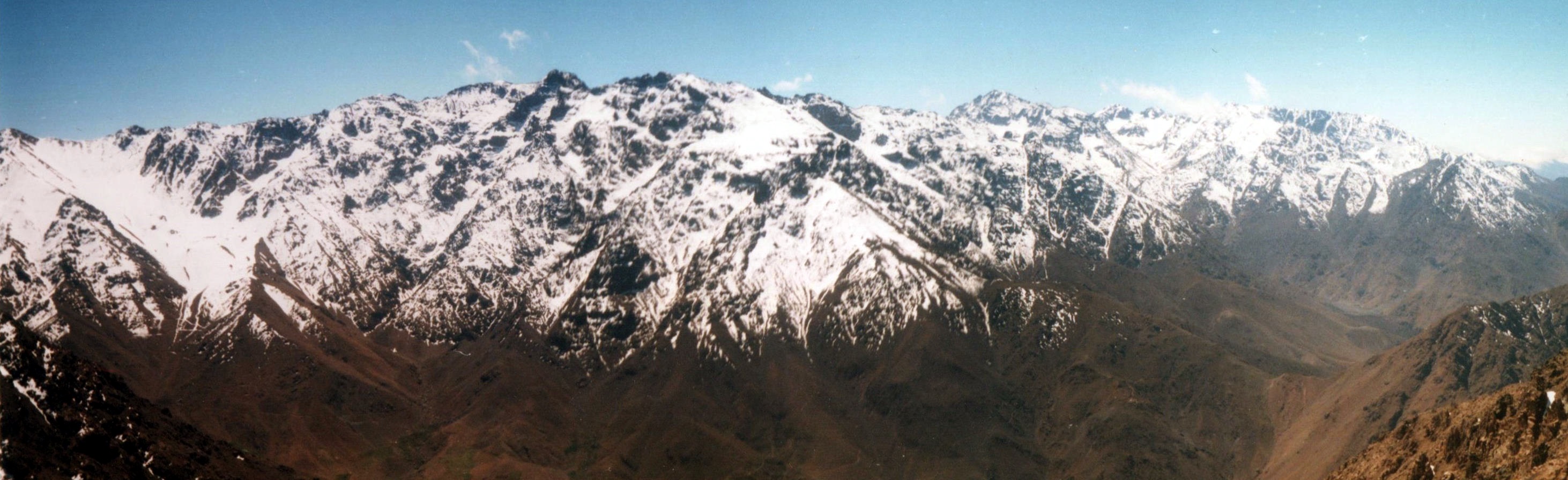 Djebel Angour from Djebel Okaimeden in the High Atlas