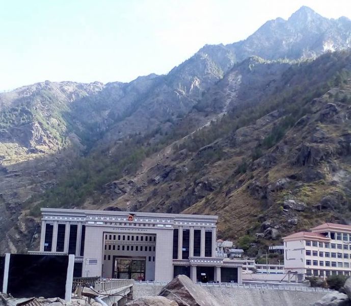 Rasuwa Gadi Fort at Nepal - Tibet border