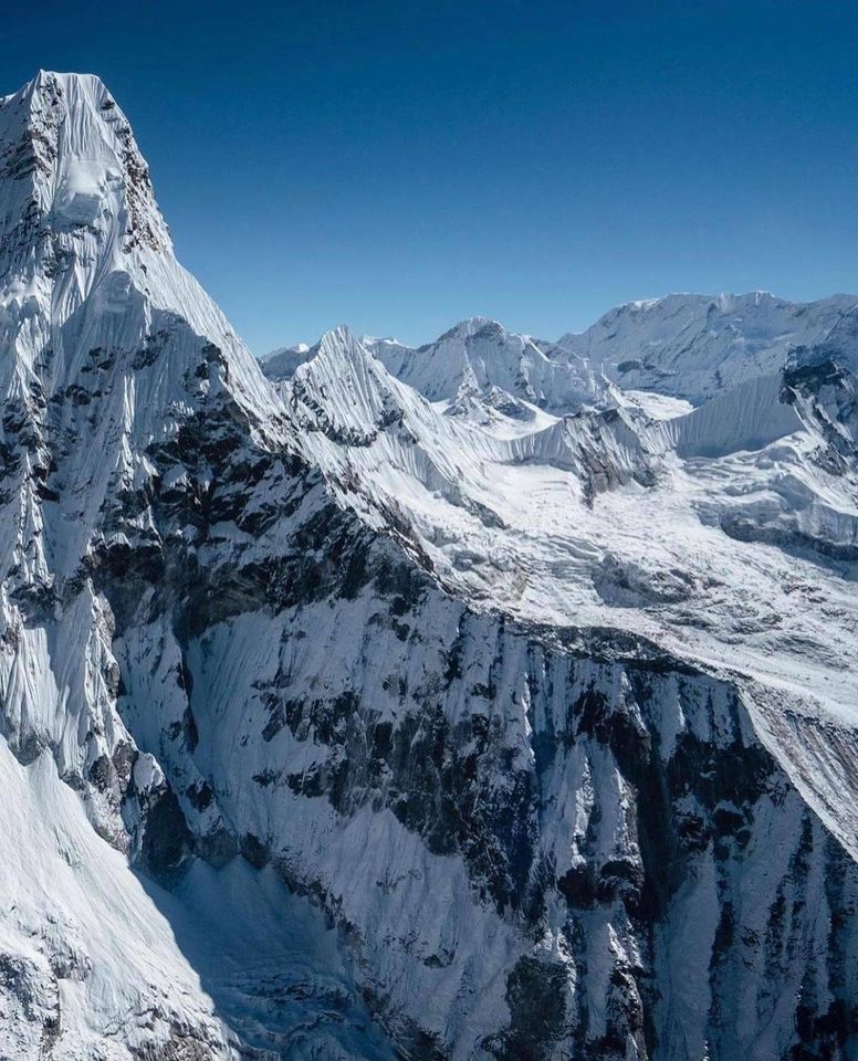 Ama Dablam above Imja Khosi Valley in the Khumbu Region of the Nepal Himalaya