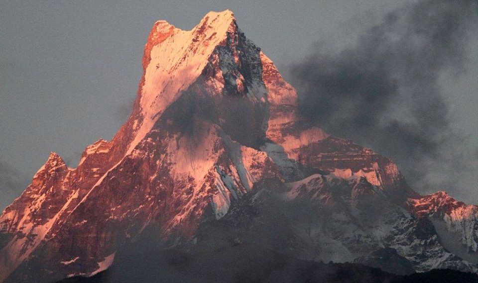 Sunset on Macchapucchre ( The Fishtail Mountain )