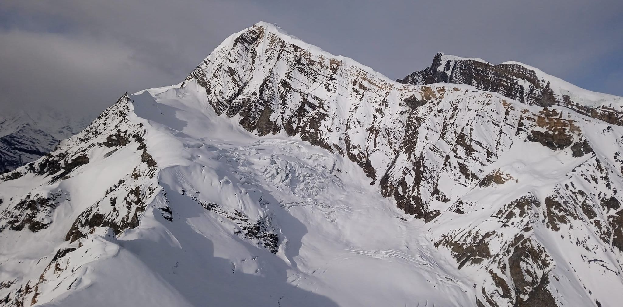 Chulu East Peak in the Annapurna Region of the Nepal Himalaya