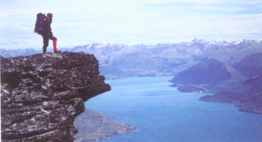 Lake Wakatipu in South Island of New Zealand