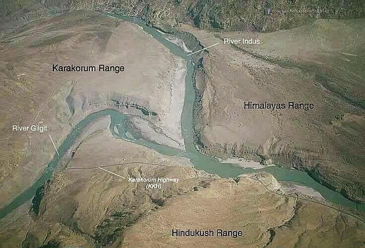 Mountains Map of Pakistan