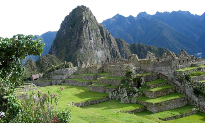 Machu Picchu in Peru - an ancient fortress city of the Incas