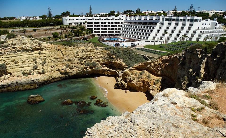 Praia do Vale in The Algarve in Southern Portugal