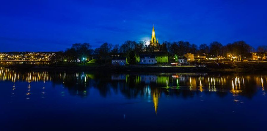 Trondheim - illuminations at night