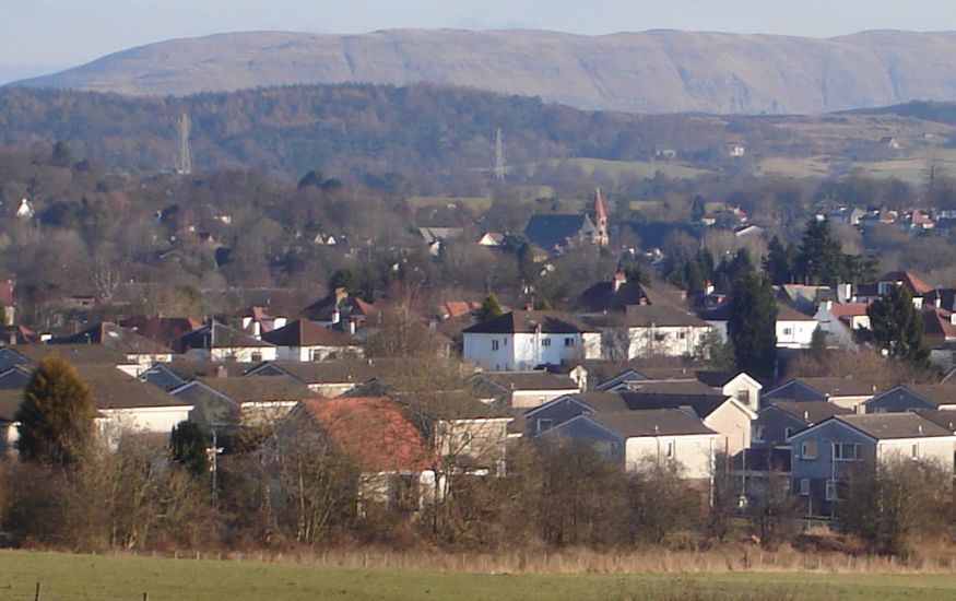 Milngavie beneath the Campsie Fells