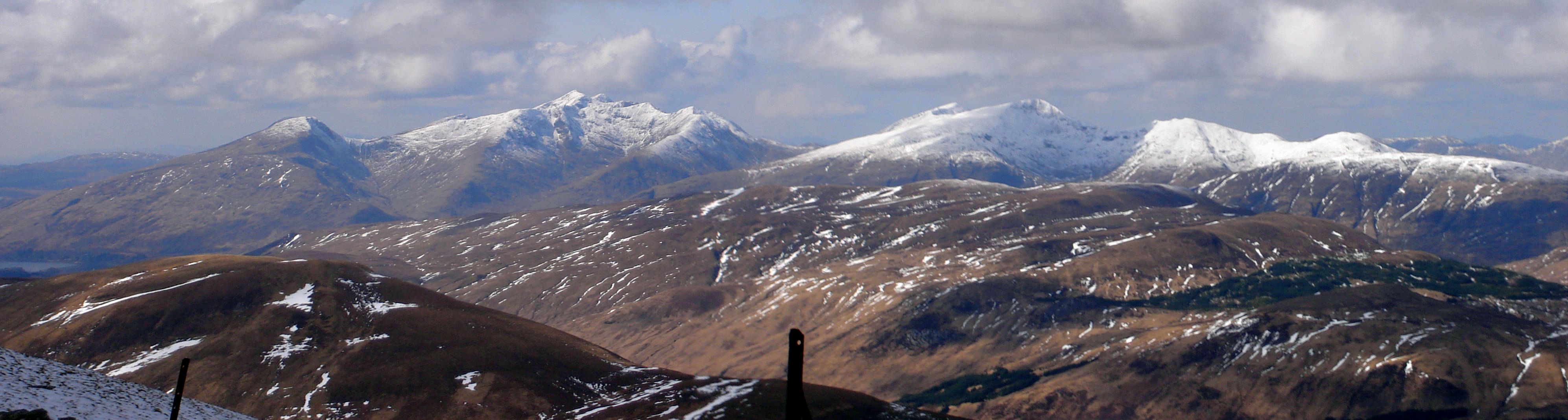 Beinn a'Bhuiridh & Ben Cruachan and Beinn Eunaich from  Beinn Chuirn