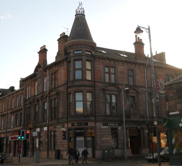 Red sandstone building in Uddingston