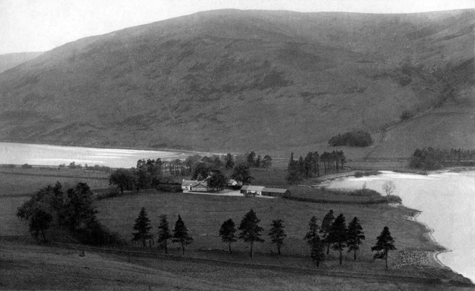 Saint Mary's Loch and Loch of the Lowes - old postcard