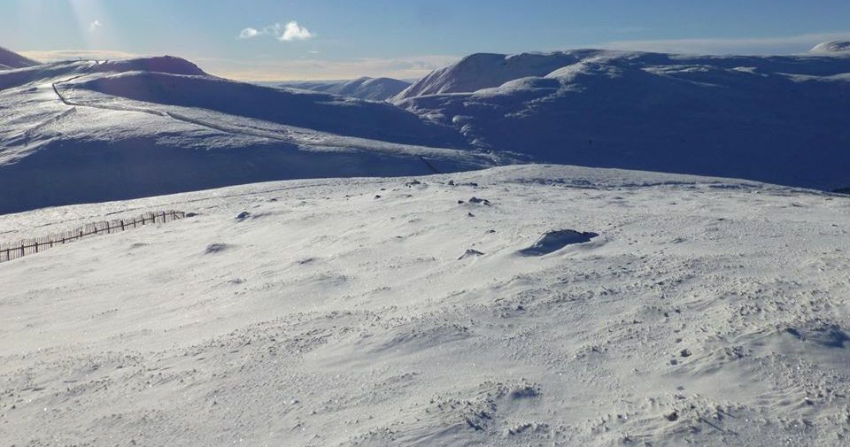 Ski-slopes above Glenshee in the Eastern Highlands