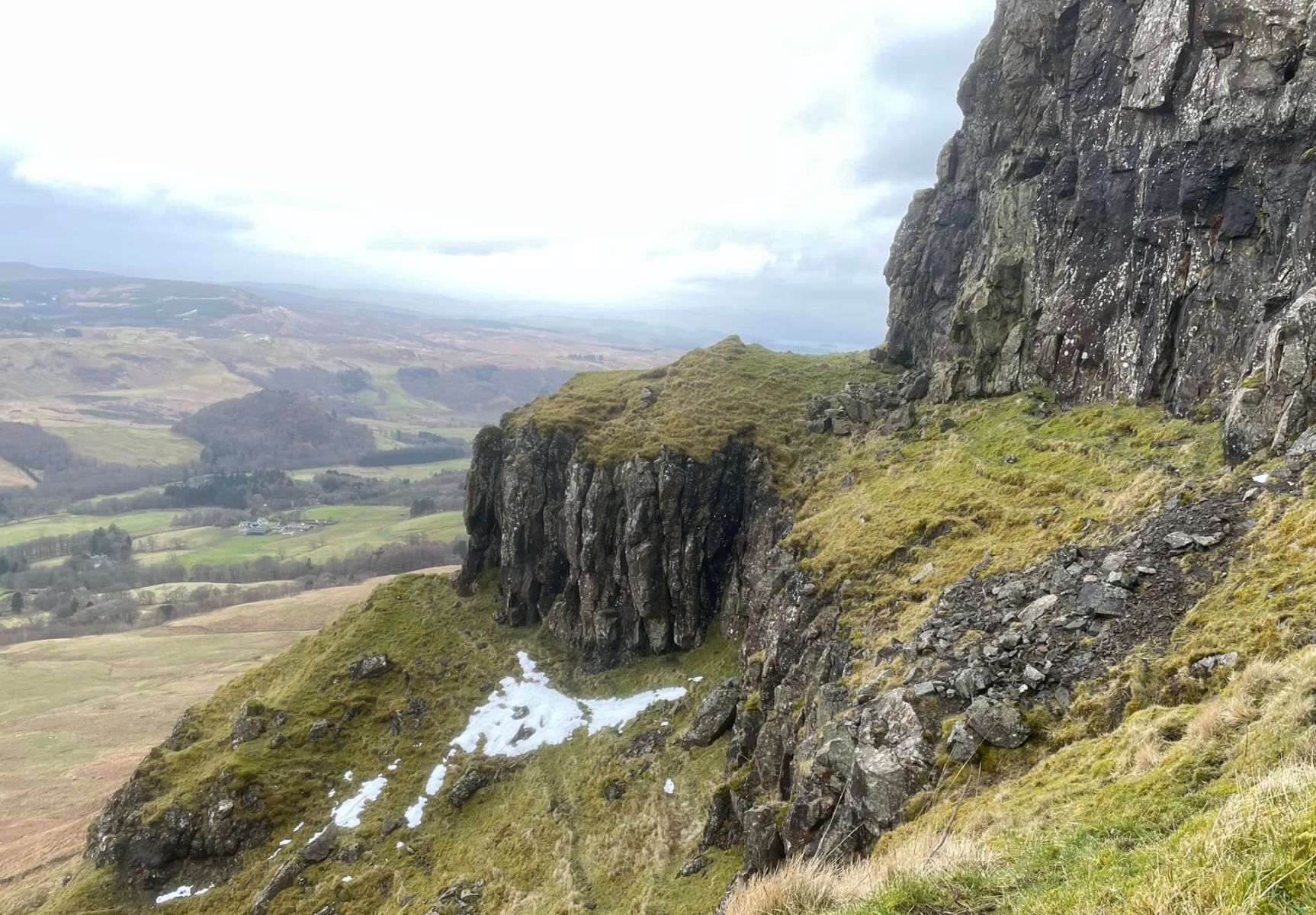 The escarpment of the Campsie Fells